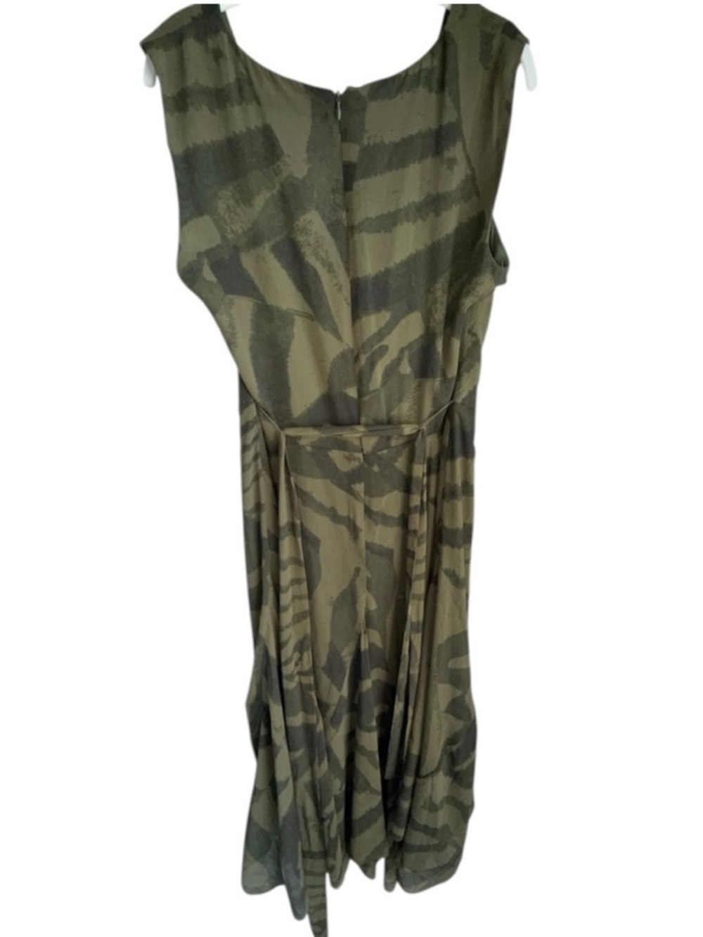 Lauren Ralph Lauren Green Midi Dress NWT Size 16 Fit & Flare - Picture 10 of 12